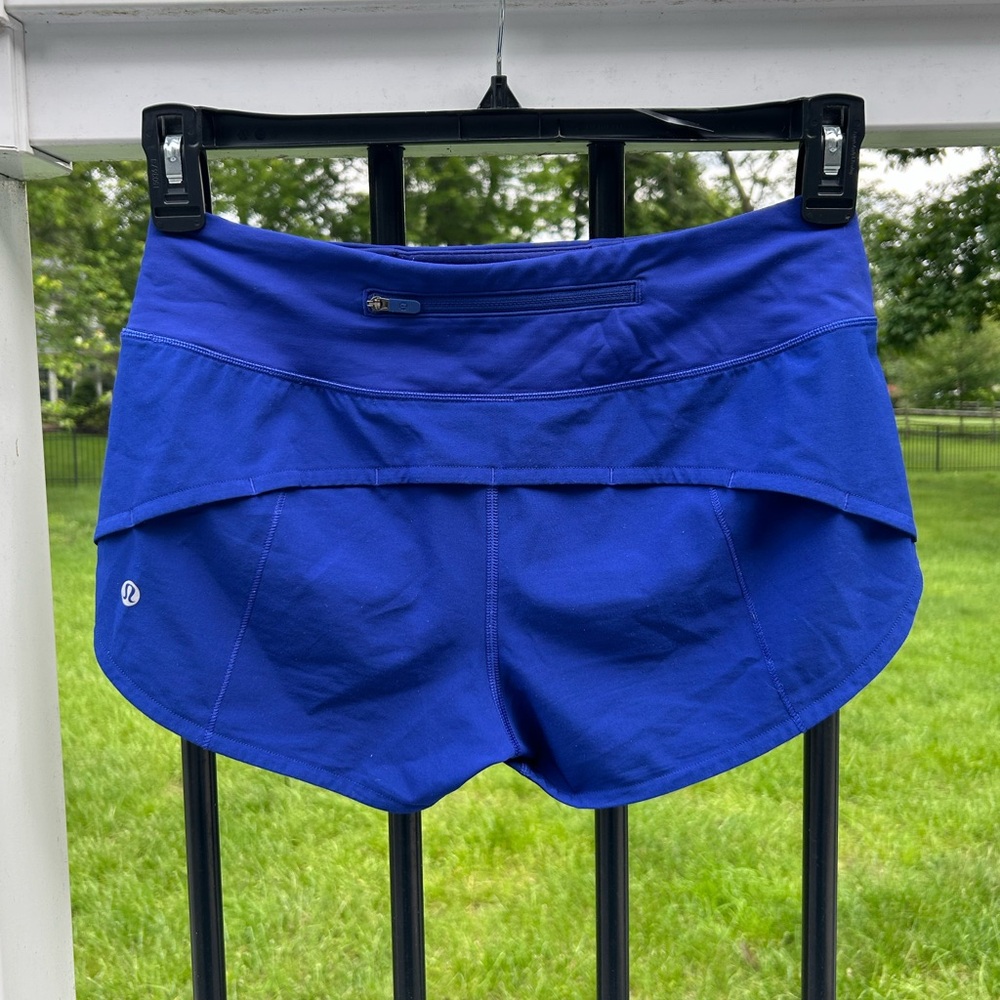 Lululemon Athletica Women’s Speed Up Shorts - blue - 4